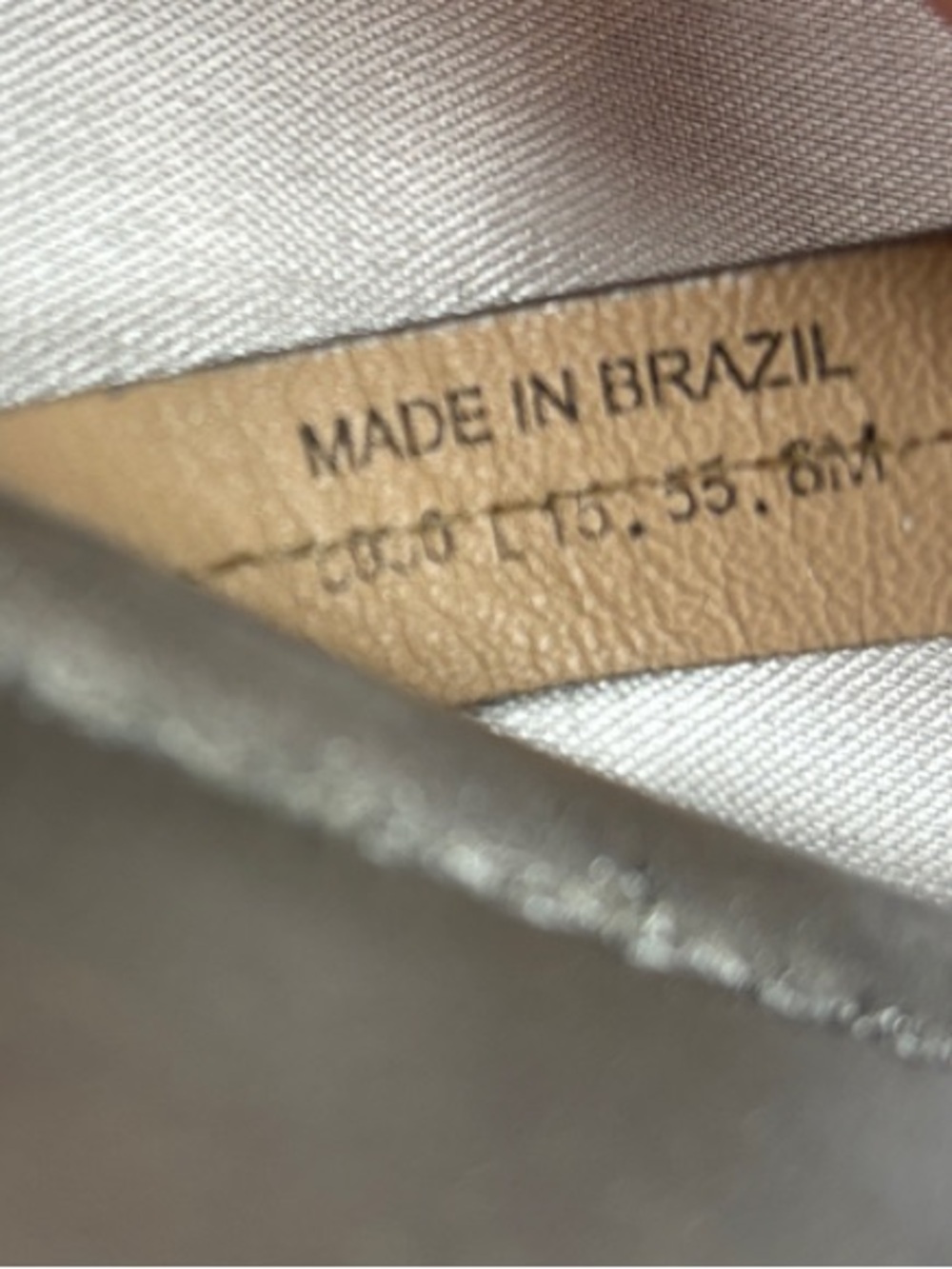Tory Burch Miller Silver Metallic Logo Thong Sandals - Picture 8 of 11